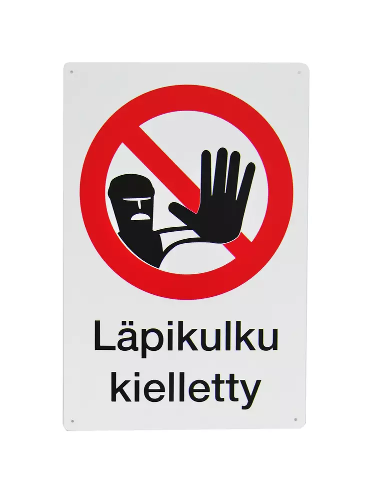 Förbud mot genomgång -skylt - Säkerhetsprodukter - 6430066036585 - 1
