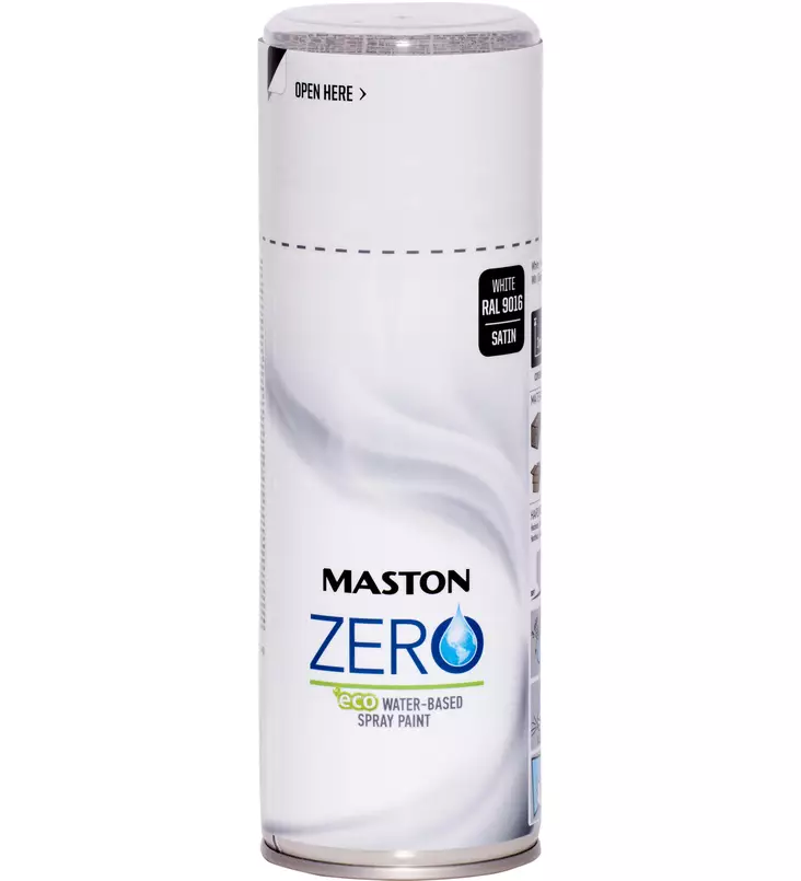 Maston Zero sprayfärg vit 400ml - Sprayfärger - 6412490033255 - 1