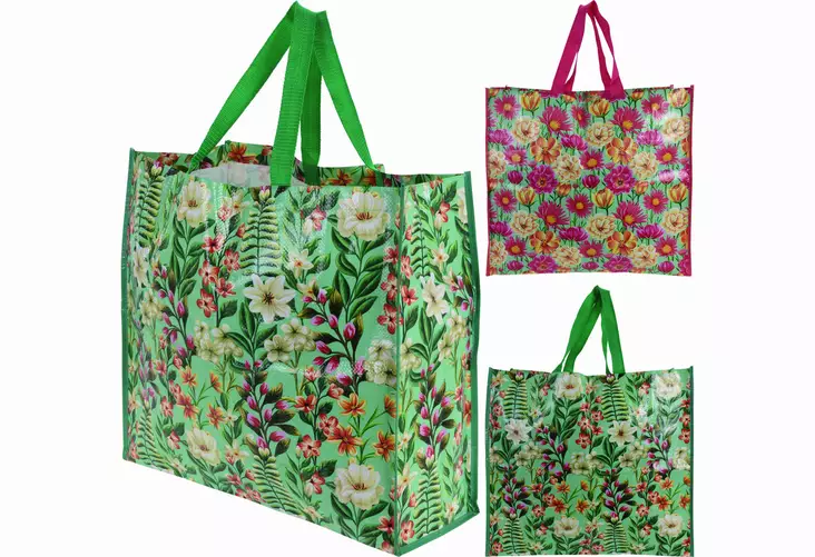Blommig shoppingväska - Andra hushållsplaster - 8719202930795 - 1