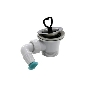 Bottenventil 1 1/2" med uttagsanslutningar - Avlopp och vattenlås - 6413820800325 - 1