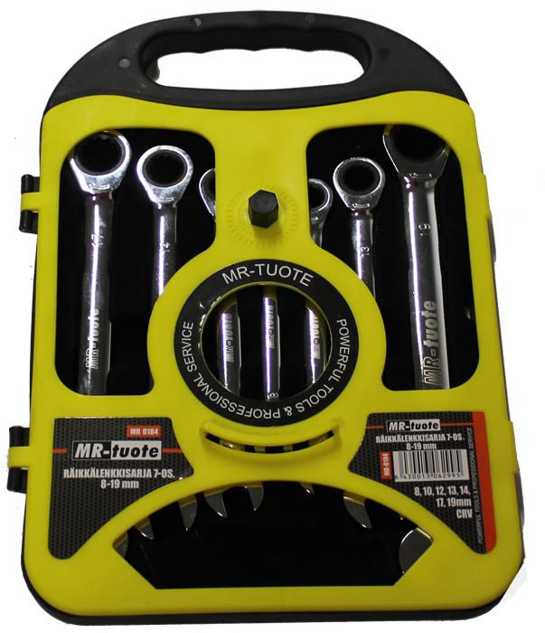 Ratchnyckelset 7-delar - Skruvmejslar och -satser - 6430013062995 - 1