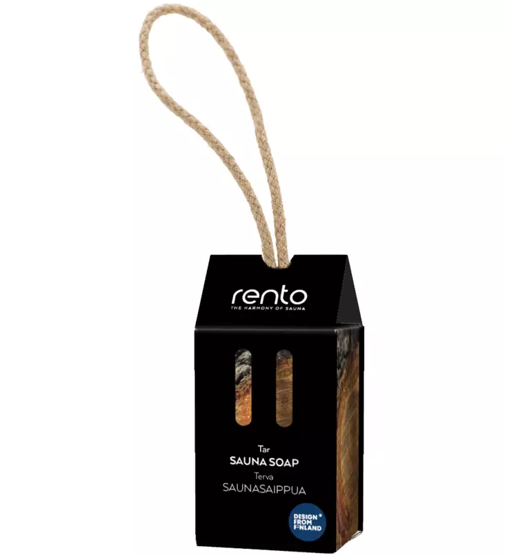 Rento badtvål Tjära 150g - Bastutillbehör - 6410413185425 - 1