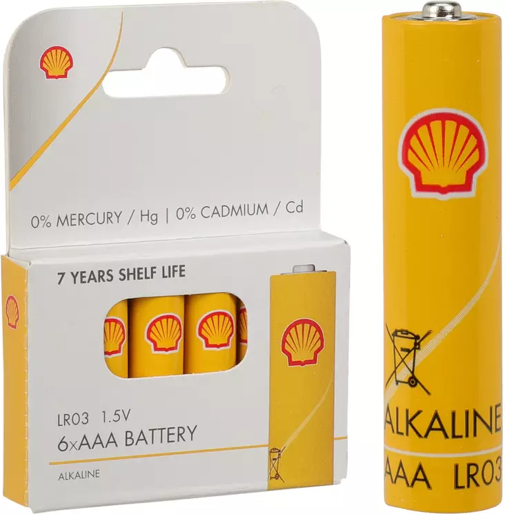 Shell AAA-batteri 6 st/fp - Batterier, testare - 8720573483155 - 1