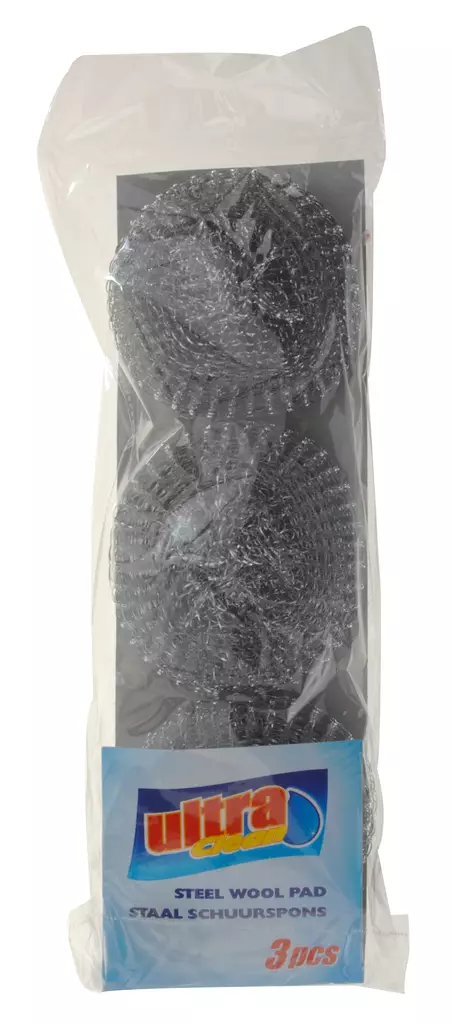 Stålull 3 st/fp - Andra städprodukter - 8711295346095 - 1