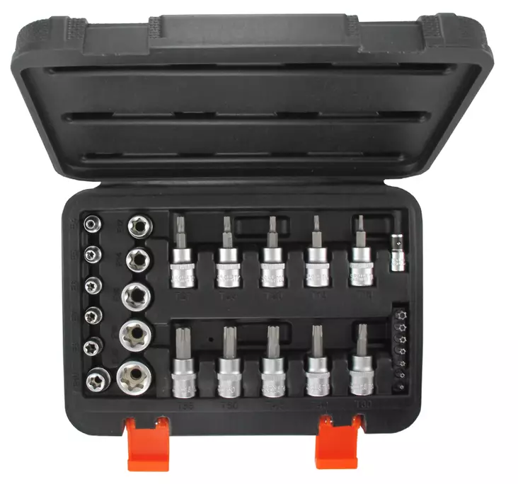 Torxbitsats 29-delar - Hylsor och satsar - 8714892340305 - 1