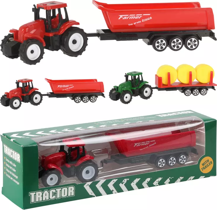 Traktor med släp - Andra lantbruks- och arbetsmaskinsleksaker - 8720573340625 - 1