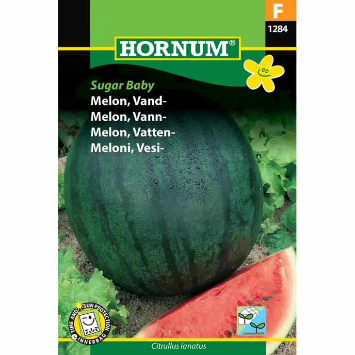 Vattenmelon 'Sugar Baby' - Frön och sättpotatisar. - 5708787012845 - 1