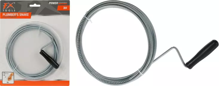 Avloppsrensarvajer 3 meter - Avloppsrensning - 8720573434805 - 1