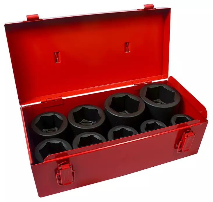 Kraftnyckelhuvudset 1" 9-delar - Hylsor och satsar - 795609056335 - 1