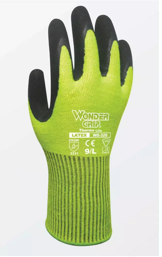 Wonder Grip Thermo Lite skyddshandske 320 lime - Arbetshandskar - 6959234402415 - 1