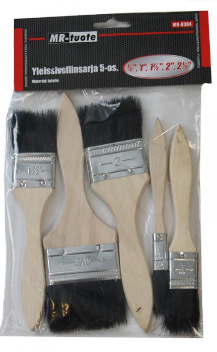 Allround penselsats 5 delar. - Målningsverktyg - 6430032153995 - 1