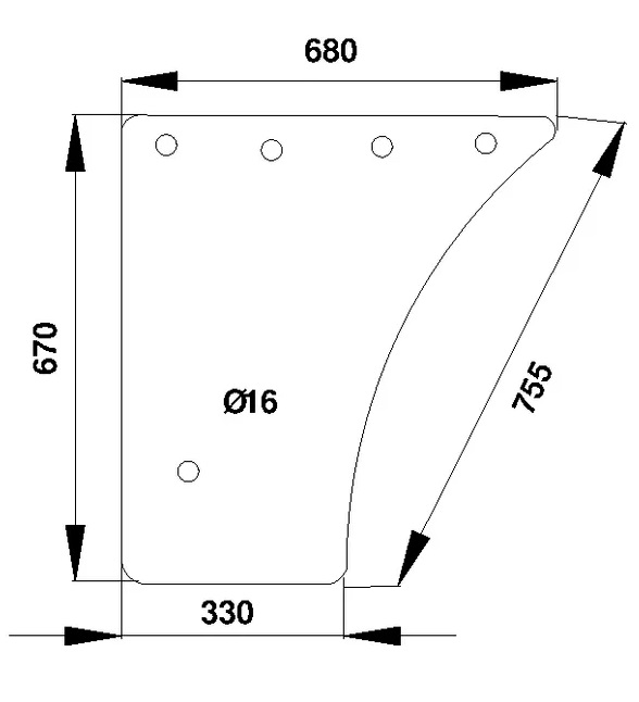 Dörr ruta, nedre (Fendt 247811030111) - Styrhytt och kaross - 3660980020985 - 1
