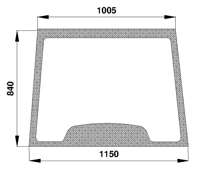 Framruta, övre (CNH 82000296) - Hytt och kaross - 3660980024655 - 1