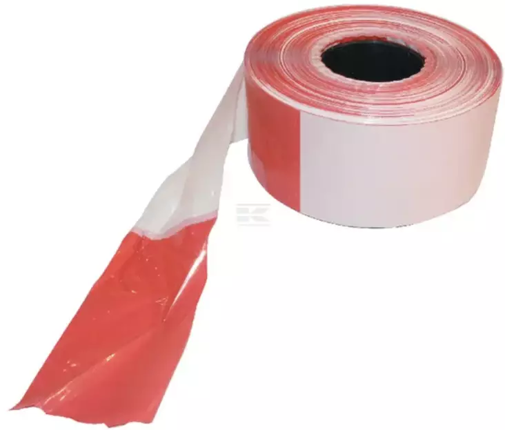 Avstängningstejp röd-vit 80mm 500m - Säkerhetsprodukter - 4017605130885 - 1
