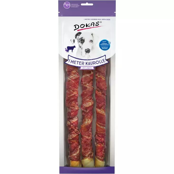 Dokas tuggrollemeter med anka 315g - Hundmat - 4251276203695 - 1