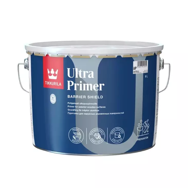 Tikkurila Ultra Primer vit, kan tonas - Utomhusfärger - 6408070055335 - 1