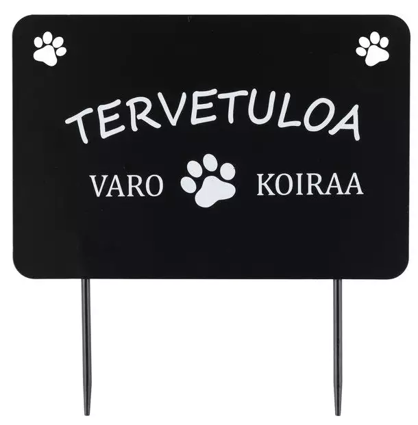 Trädgårdsdekoration skylt Varning Hund - Andra djurprodukter - 6410416539805 - 1