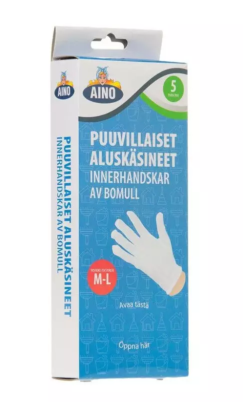 Bomullshandskar M-L 5 par - Allrengöring - 6416096038355 - 1