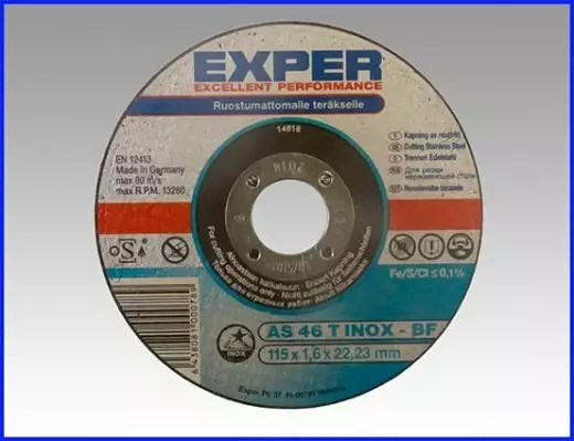 Skärslip AS60-T Inox 125 mm - Kapskivor - 6438081000765 - 1