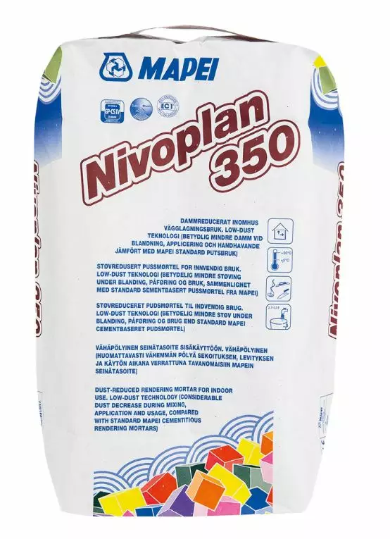 Nivoplan 350 avjämningsmassa 15 kg - Spackelmassor - 8022452214295 - 1