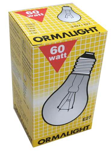 Ormalight glödlampa 60W E27 - E27-sockel - 8713118125245 - 1