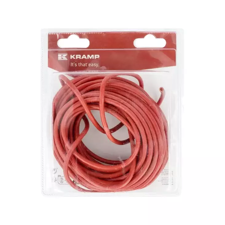 Elkabel röd 1 x 4,0mm², 10m (1) - Kablar - 8719493203615 - 1