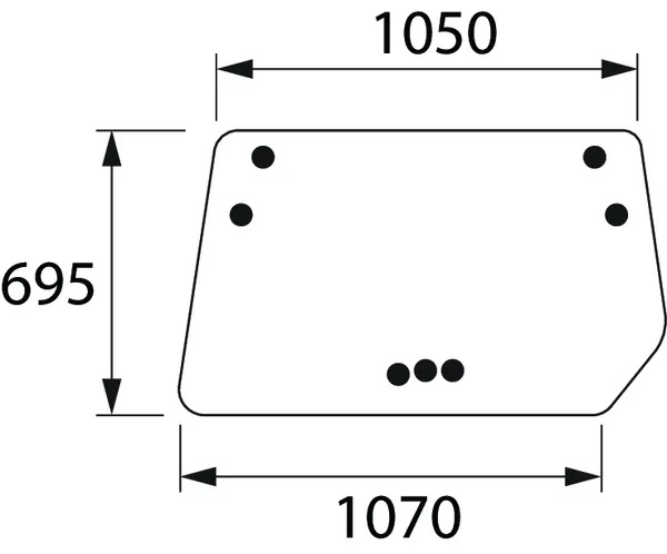 Bakruta, övre (Deutz-Fahr 04352384) - Hytt och kaross - 8719774669345 - 1