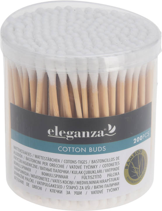 Bambu bomullspinnar 200 st/förpackning - Andra egenvårdsprodukter - 8719987431685 - 1