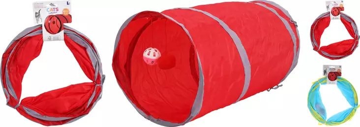 Lektunnel för katt 48x24,5 cm - Husdjursleksaker - 8721037331265 - 1