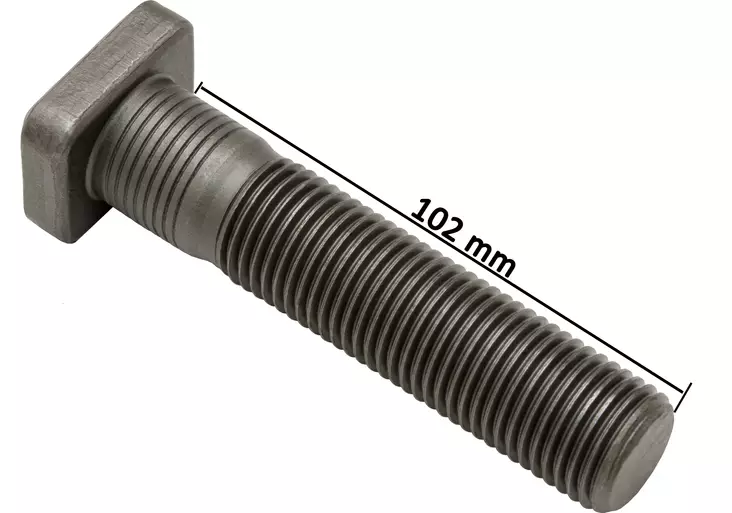Hjulbult 102mm fyrkantig fot - Axel och styrning - svm0000008975 - 1