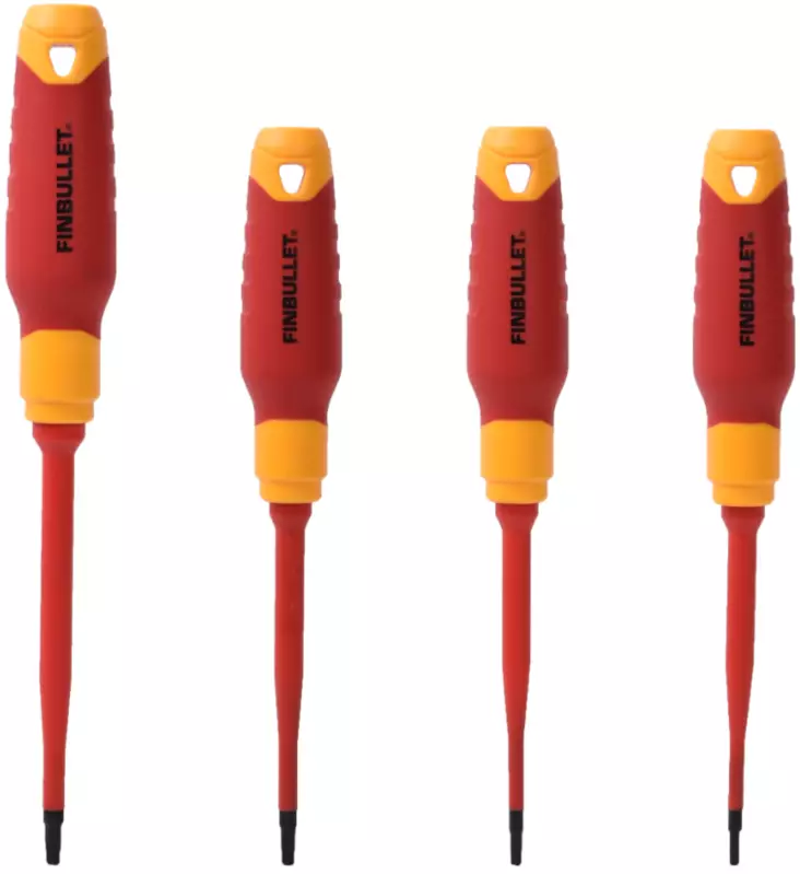 Finbullet VDE skruvmejselsats 4-delad security torx T10-T25 - Skruvmejslar och -satser - 6438152011515 - 1