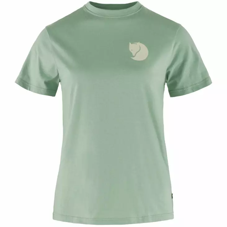 Fjällräven Fox Boxy Logo Tee W Misty green - Friluftskläder - 7323450985455 - 1