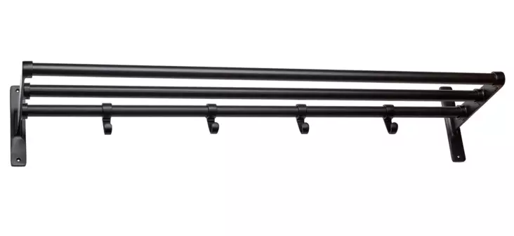 Habo hatt hylla Elegant svart 60 cm - Klädförvaring - 7317900190445 - 1