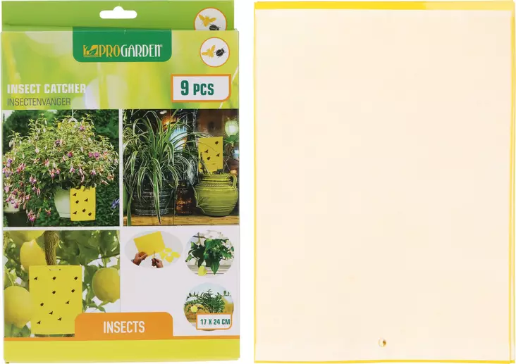 Klibbig fälla 9 st/pkt - Flugbekämpning - 8721037299275 - 1