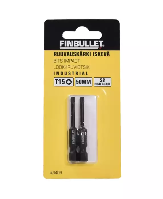Slagspets T15*50mm 2-pack - Skruvbits och -satser - 6438152034095 - 1