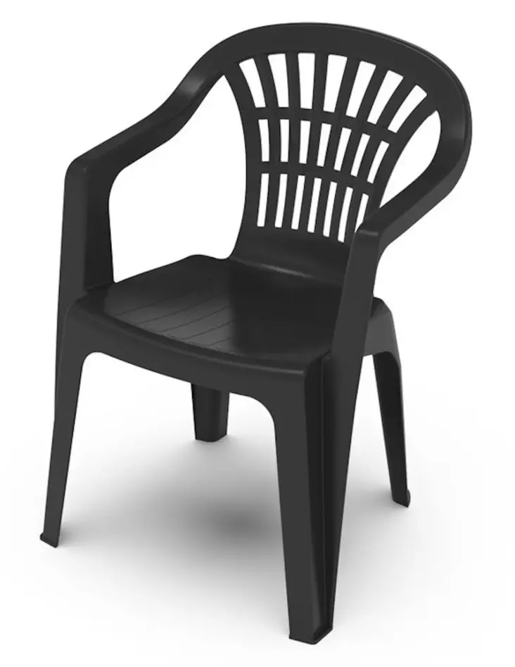 Lyra trädgårdsstol mörkgrå - Trädgårdsmöbler - 8009271006515 - 1