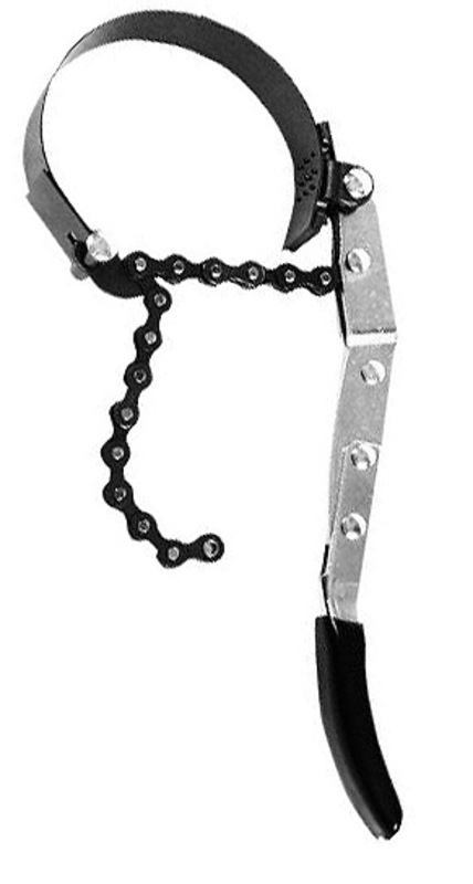 Oljefilternyckel med kedja 4 1/2 tum - Verkstadsverktyg - 795609704175 - 1