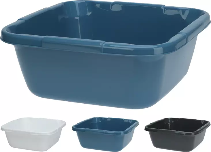 Fyrkantig tvättskål 9 liter - Hinkar, fat - 8720573431675 - 1