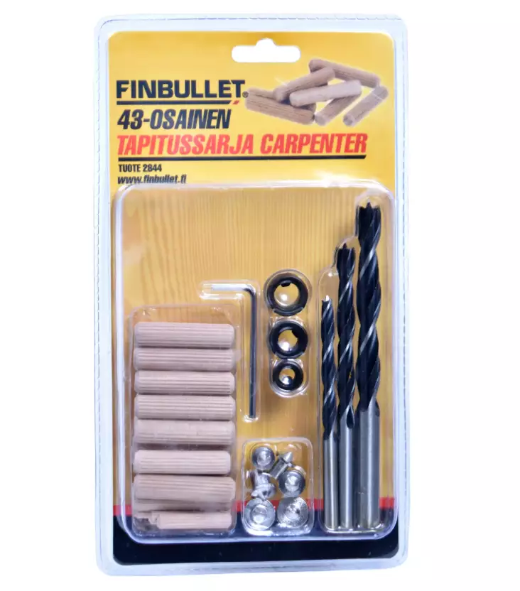 Pluggset 43-delar - Träborrarsats - 6438152028445 - 1