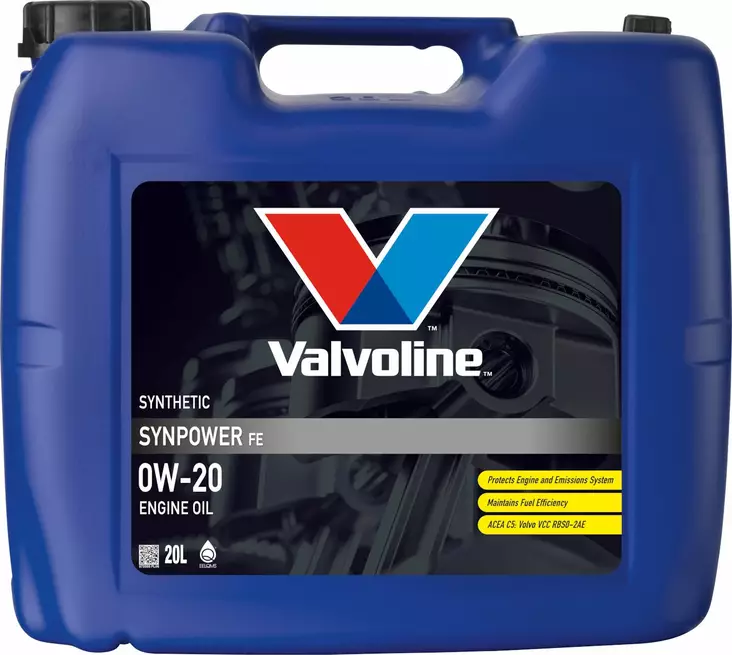 Valvoline Synpower FE 0W-20 motorolja 20 l - Motoroljor - 8710941022185 - 1