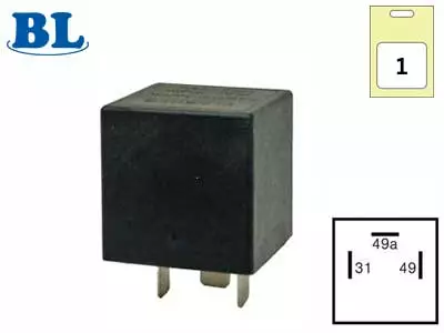 Blinkrelä (din) 3-pol. - Bilbelysning och elektriska tillbehör - 6419943241465 - 1