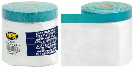 HPX skyddsfilm med tygtejp 550mm x 20m - Tejper - 5425014225426 - 1