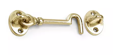 Habo kajutthake 7405 mässing - Hänglås, reglar, gångjärn - 7317900017056 - 1