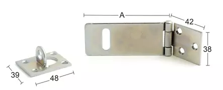 Habo gångjärn 1365 förzinkad - Hänglås, reglar, gångjärn - 7317900006586 - 1