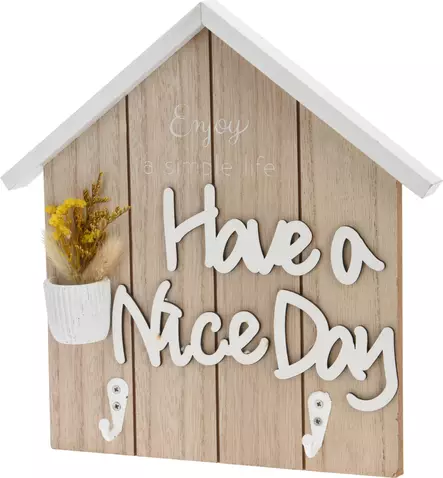 Ha en bra dag väggdekoration - Väggkrokar, klädhängare - 8720573197526 - 1