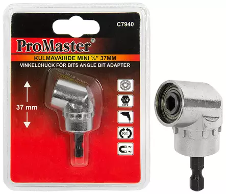 Minivinkelväxel 1/4" x 37 mm - Borrmaskiner - 6420286879406 - 1