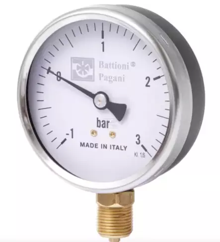 Tryckmätare 3/8" 80 mm Glys. - Tryckmätare - 8716106709946 - 1