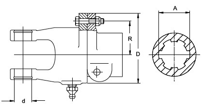 Kopplingsströmbrytare K61/1, 1 1/8"-6, 1400 Nm, W2200 - Brytare för kraftöverföringsaxlar - 8432970178786 - 2