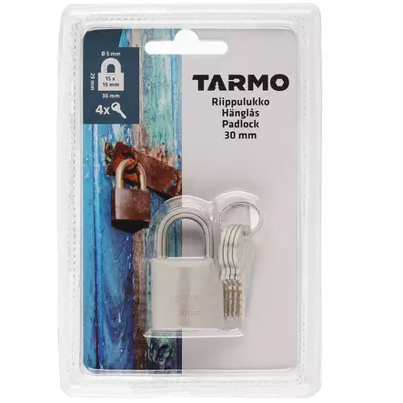 Hänglås rostfritt 30 mm - Hänglås, reglar, gångjärn - 6410413170216 - 1