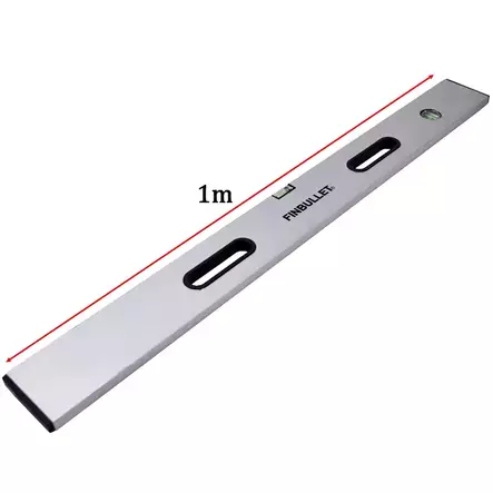 Finbullet aluminiumrätskiva 1 m med handtag - Mätning och märkning - 6430017706246 - 1
